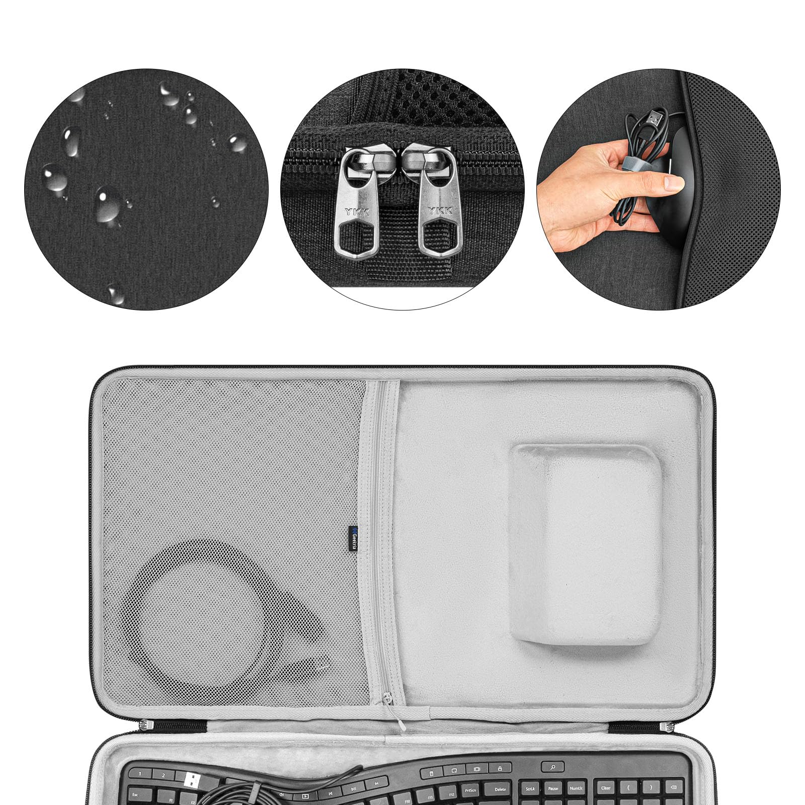 Amazon.com: GEEKRIA Hard Shell Travel Carrying Keyboard Case