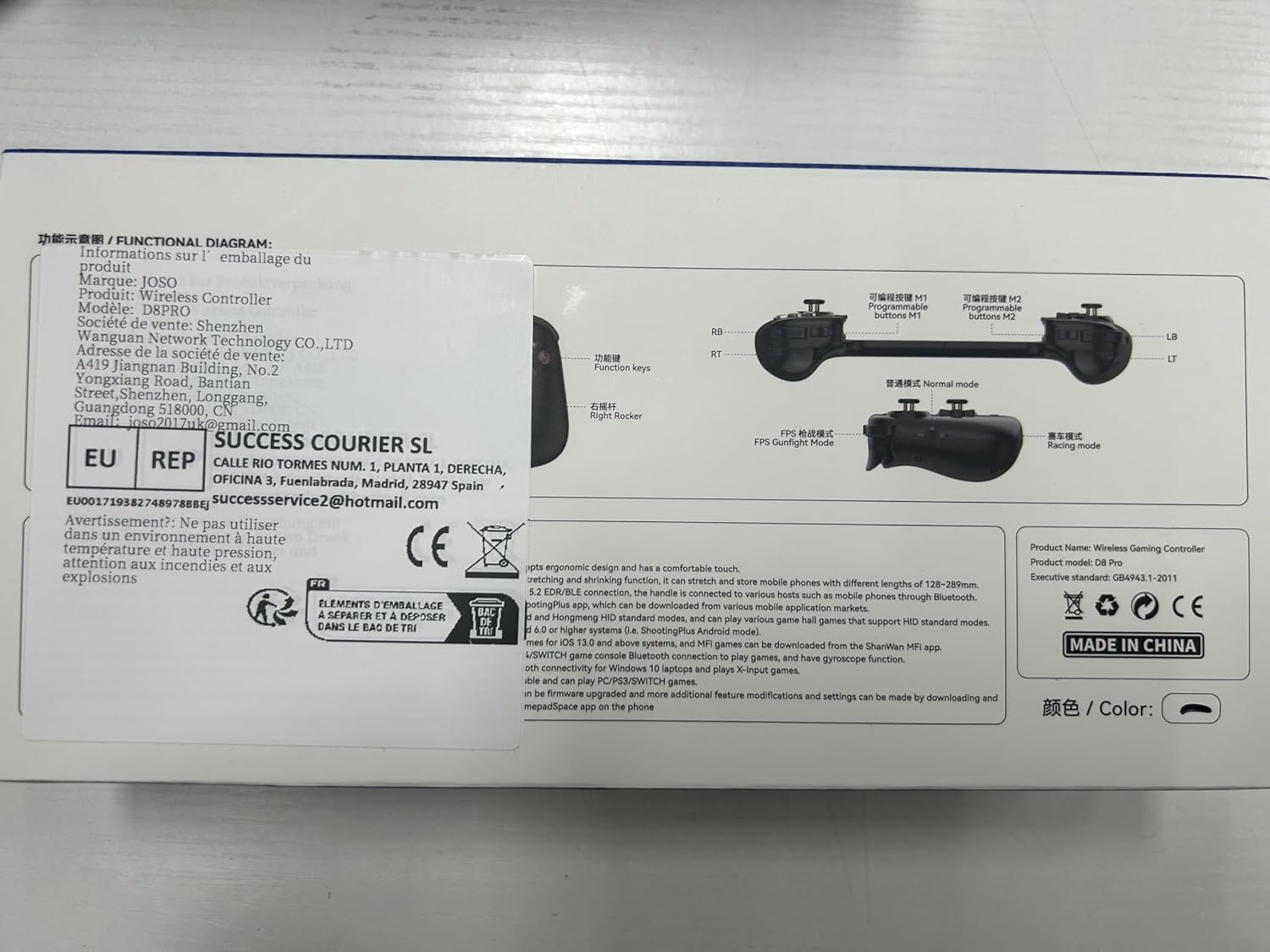 Joso Game Controller for iPad, Tablet (13"), D8 Pro Bluetooth Controller for iPhone/Android/Switch/PS4 with 2 Programmable Buttons/Hall Effect Joysticks/Hall Trigger, Cloud Gaming/Streaming, Emulators 8 81dUEEPcS7L. AC SL1500