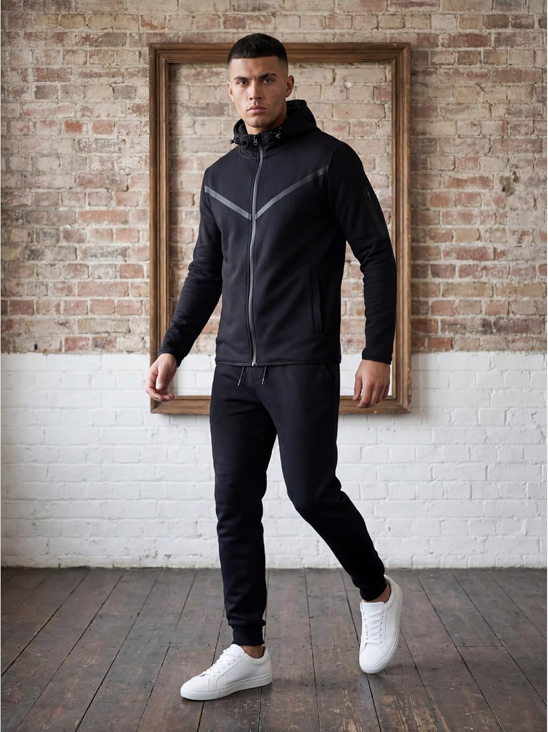 Men's Tech Jogging Sweatsuit 400GSM Winter Fleece Premium Cotton Blend