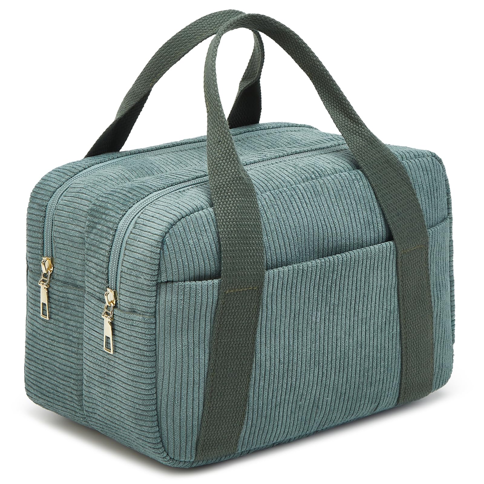 Jiliyote Kulturtasche und Kulturbeutel Damen Cord mit Aufteilung,Waschtasche und Kosmetiktasche Organizer für Reise und Alltag
