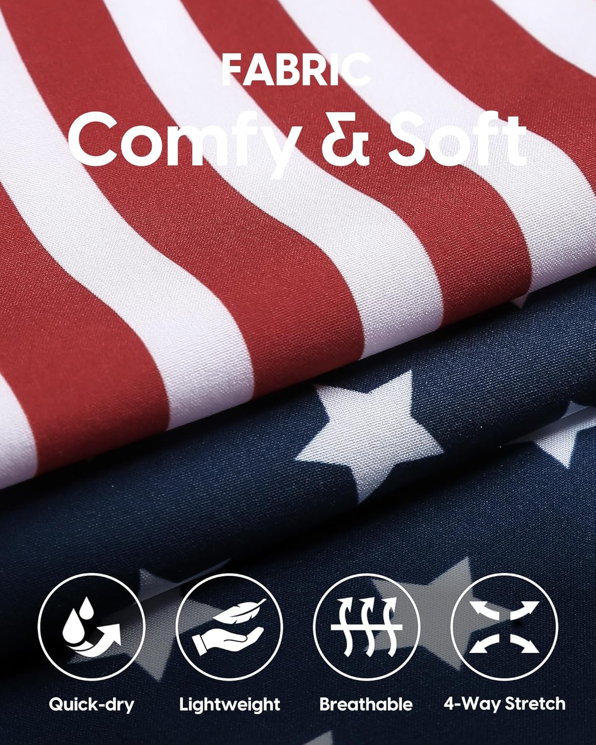 Mens Swim Trunks with Compression Liner Stretch 7" Bathing Suit Beach Shorts - Image 4