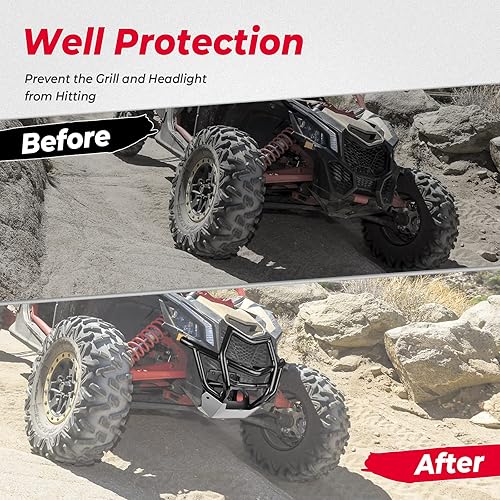 Miniatura 3 de KEMIMOTO Parachoques delantero X3 compatible con Can-Am Maverick X3 y Max Turbo R RR 2017-2025 Reemplaza OEM #715002878