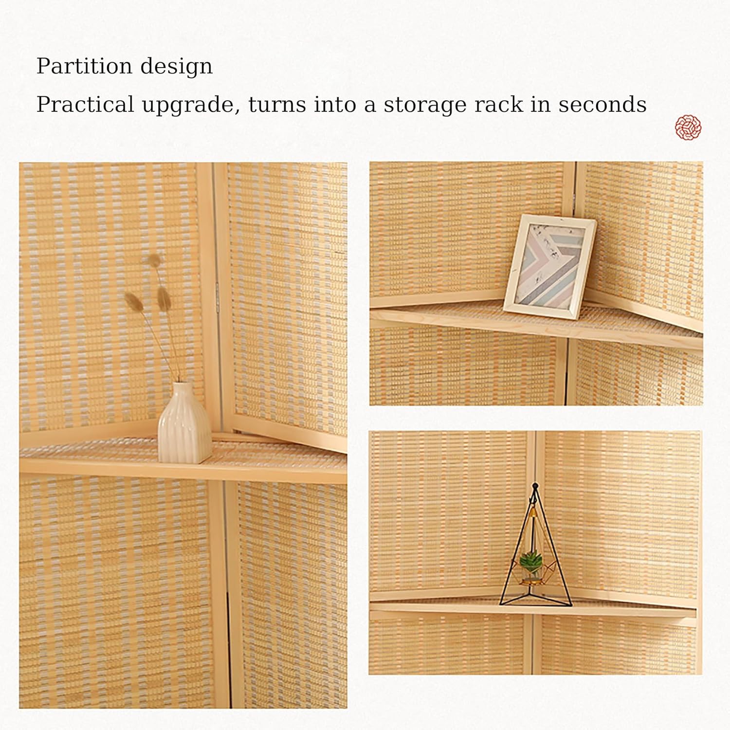 間仕切りと折りたたみ式プライバシー スクリーン、木製ルーバー セパレーター 間仕切り壁、部屋を区切るための壁の仕切り、ホーム オフィ