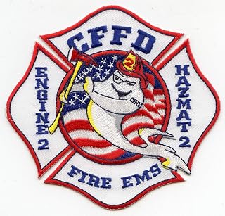 Embroidered Patch - Patches for Women Man - Fountain Colorado CO Engine 2 Haz Mat 2 EMS FIRE