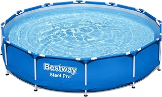 Bestway Steel Pro Swimming Pool, 6473 Liters, Blue, 12 ft x 30-Inch/3.66 m x 76 cm
