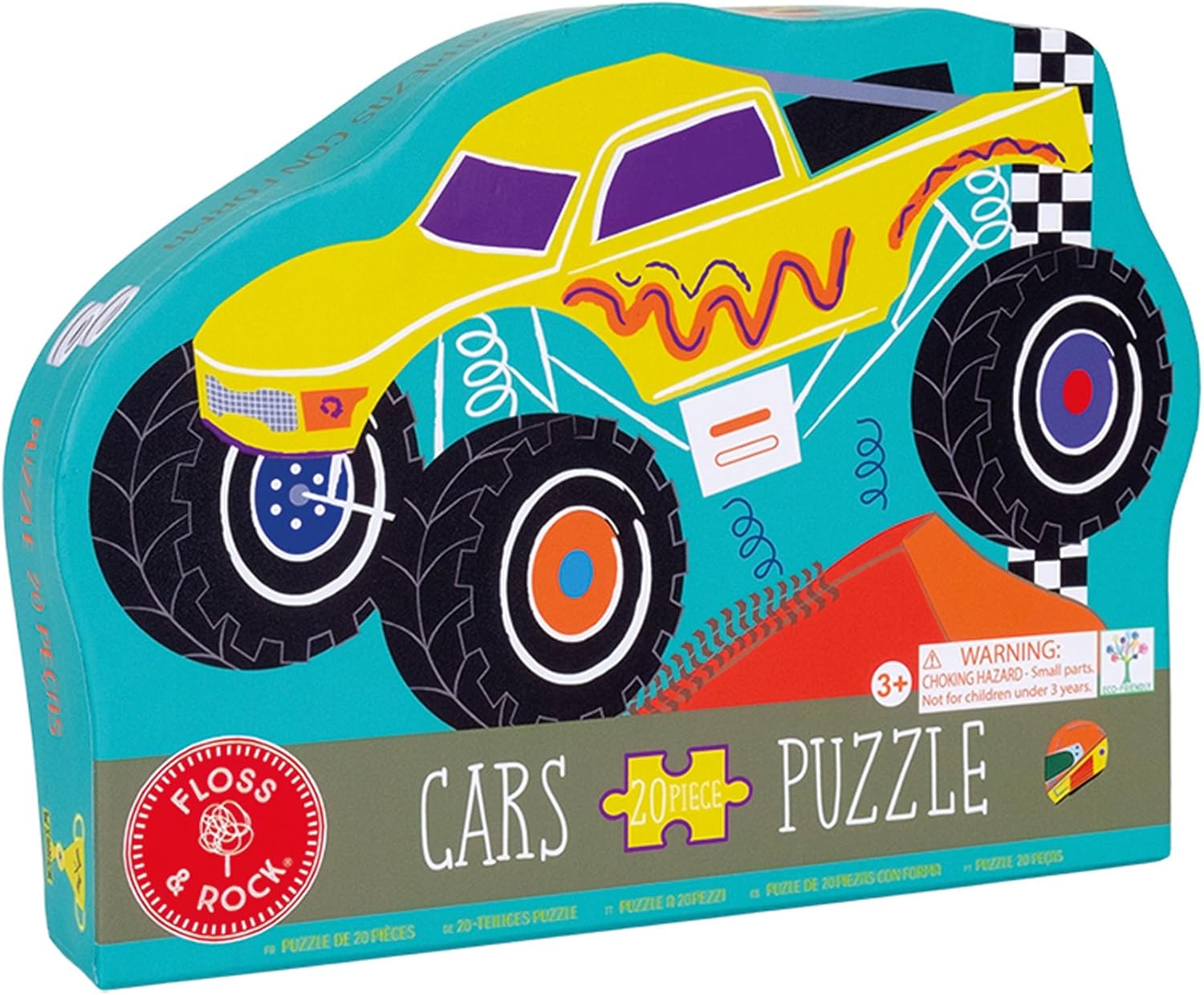 20 Piece Jigsaw Puzzle Monster Car