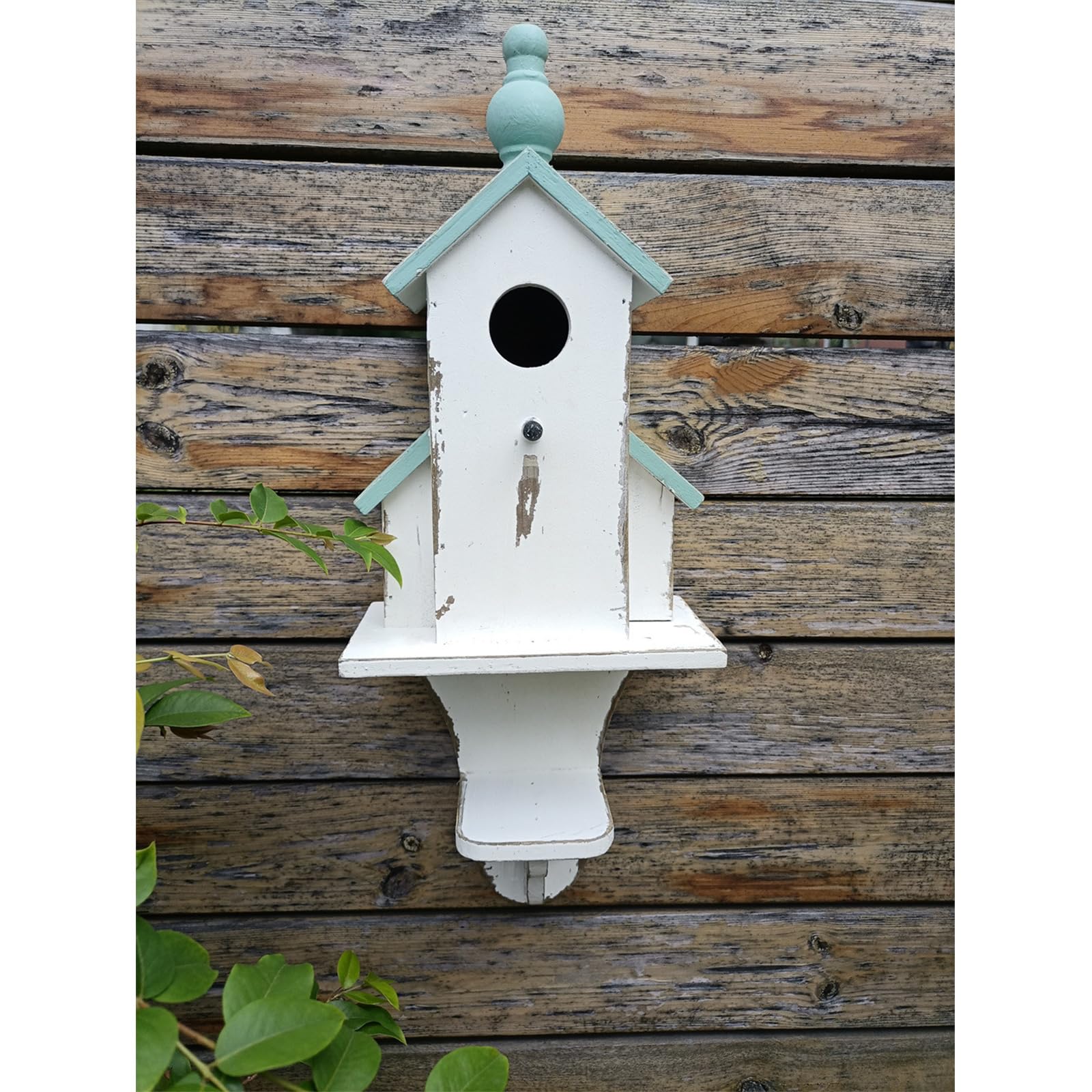 Casa colgante para pájaros para jardín al aire libre, yar, nido de cría de pájaros, para patio, refugio para pinzones, decoración de pared de casa de jardín