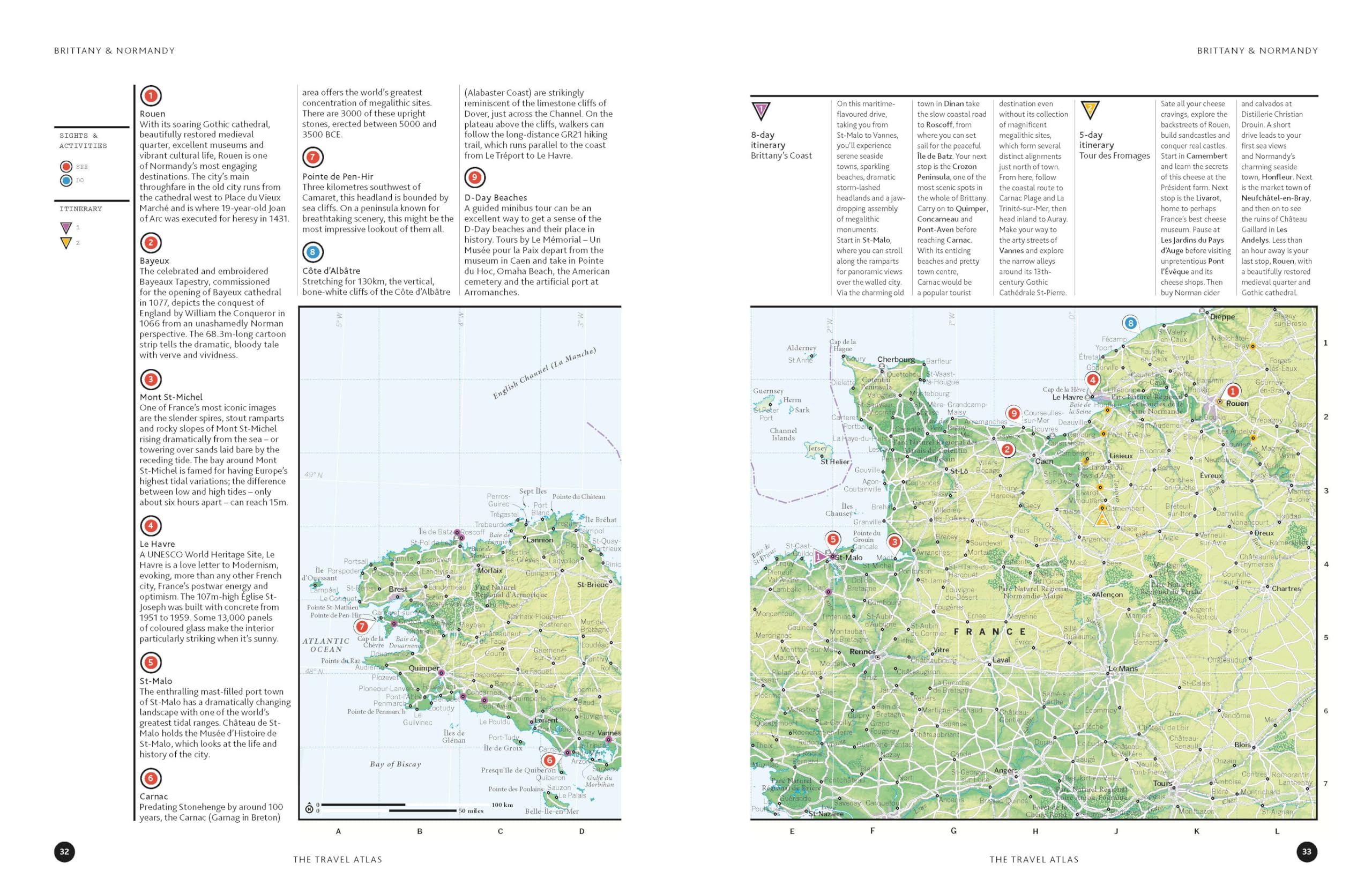 The Travel Atlas 1ed -anglais-: 205 Comprehensive Maps for Every Country on Earth | Itineraries from 2 Days to 2 Weeks | Trip Planning Tools & Recommended Activities