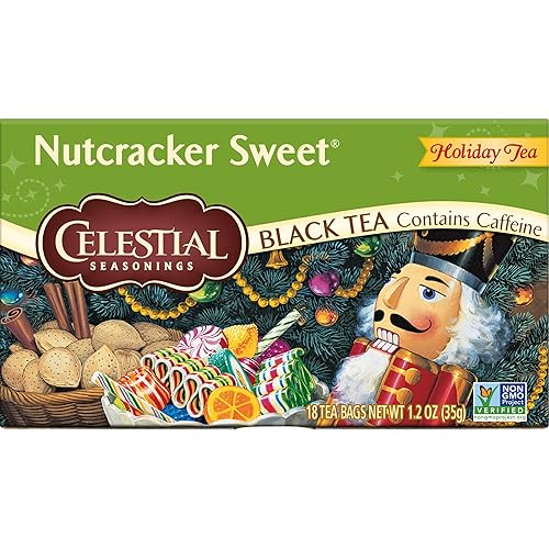 Celestial Seasonings Té negro, cascanueces dulce, 18 unidades (paquete de 6)