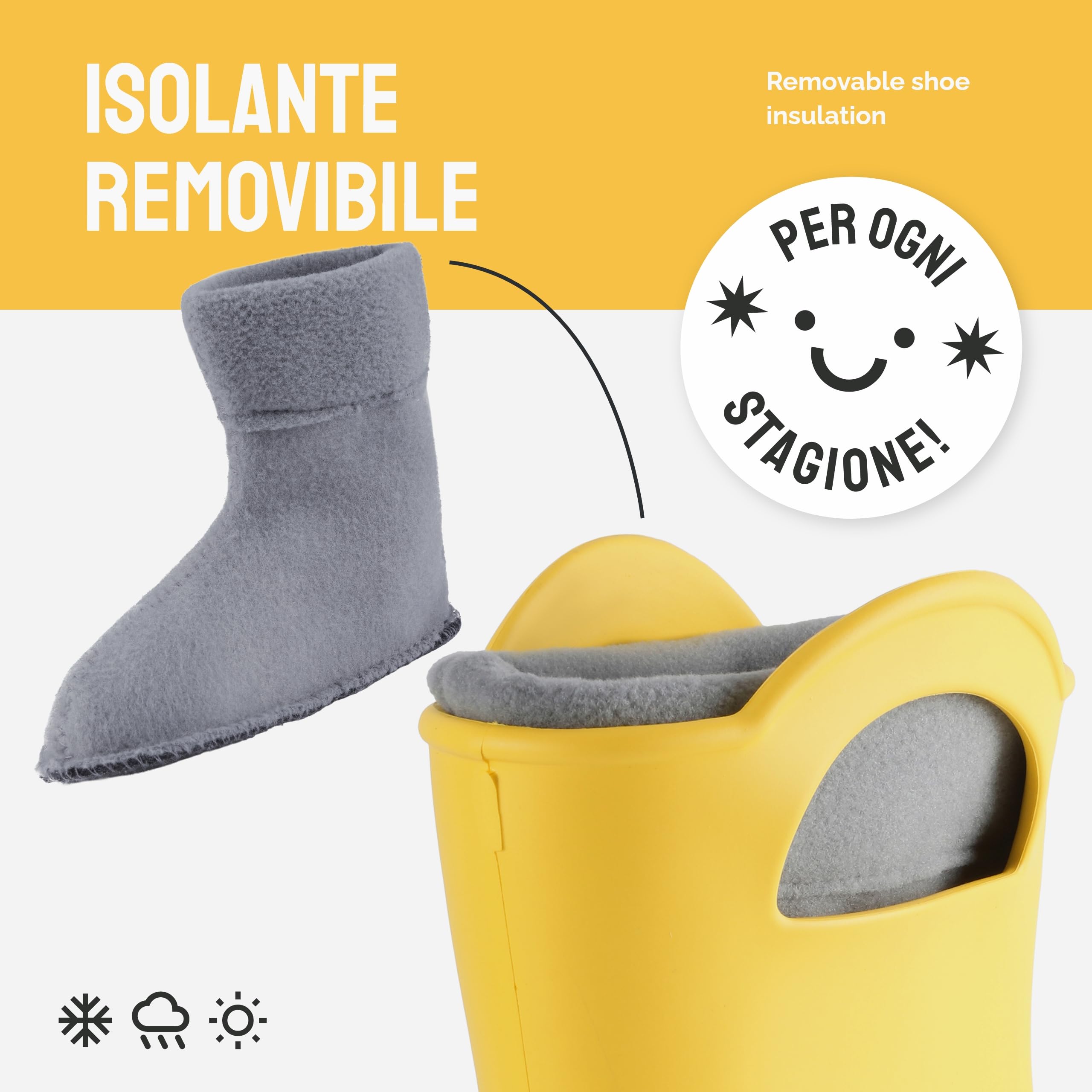 Ladeheid Stivali Pioggia Donna in EVA Termici – Impermeabili e Confortevoli, Invernali Stivali impermeabili donna Antiscivolo per la Pioggia, Facili da Pulire LA-СA-12