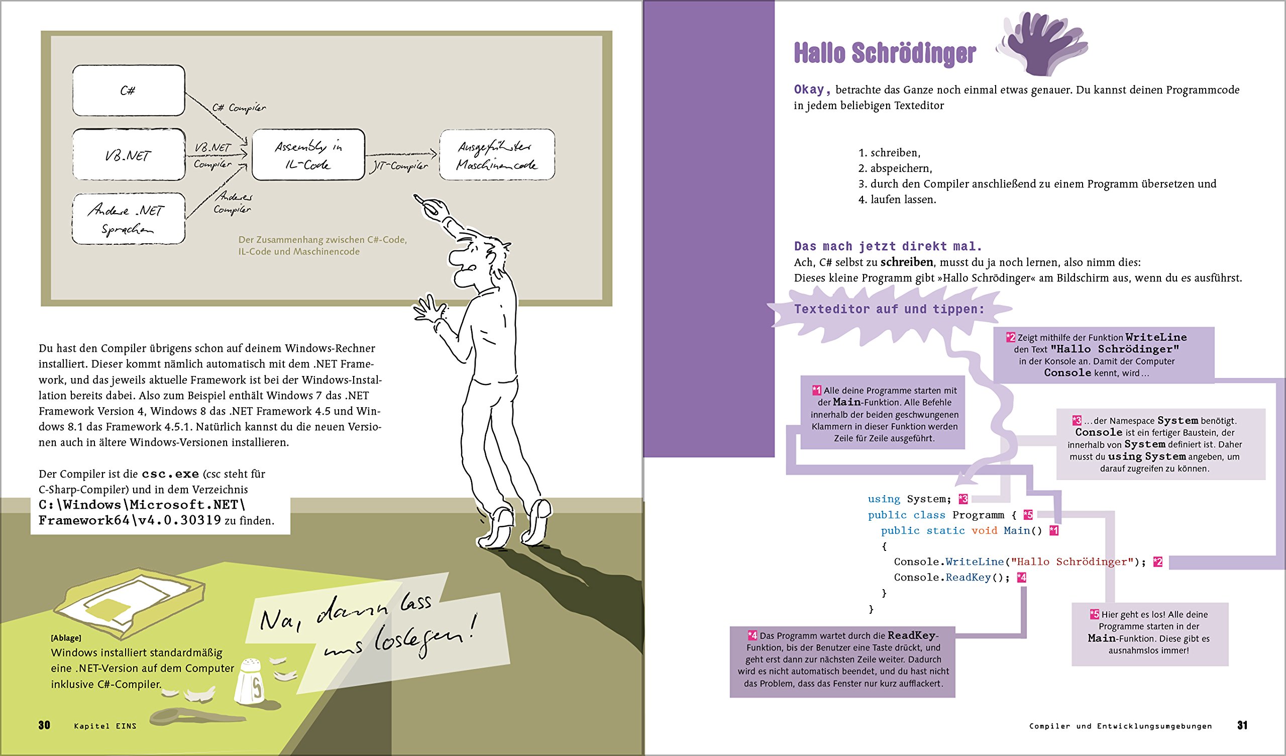Schrödinger programmiert C#: Das etwas andere Fachbuch