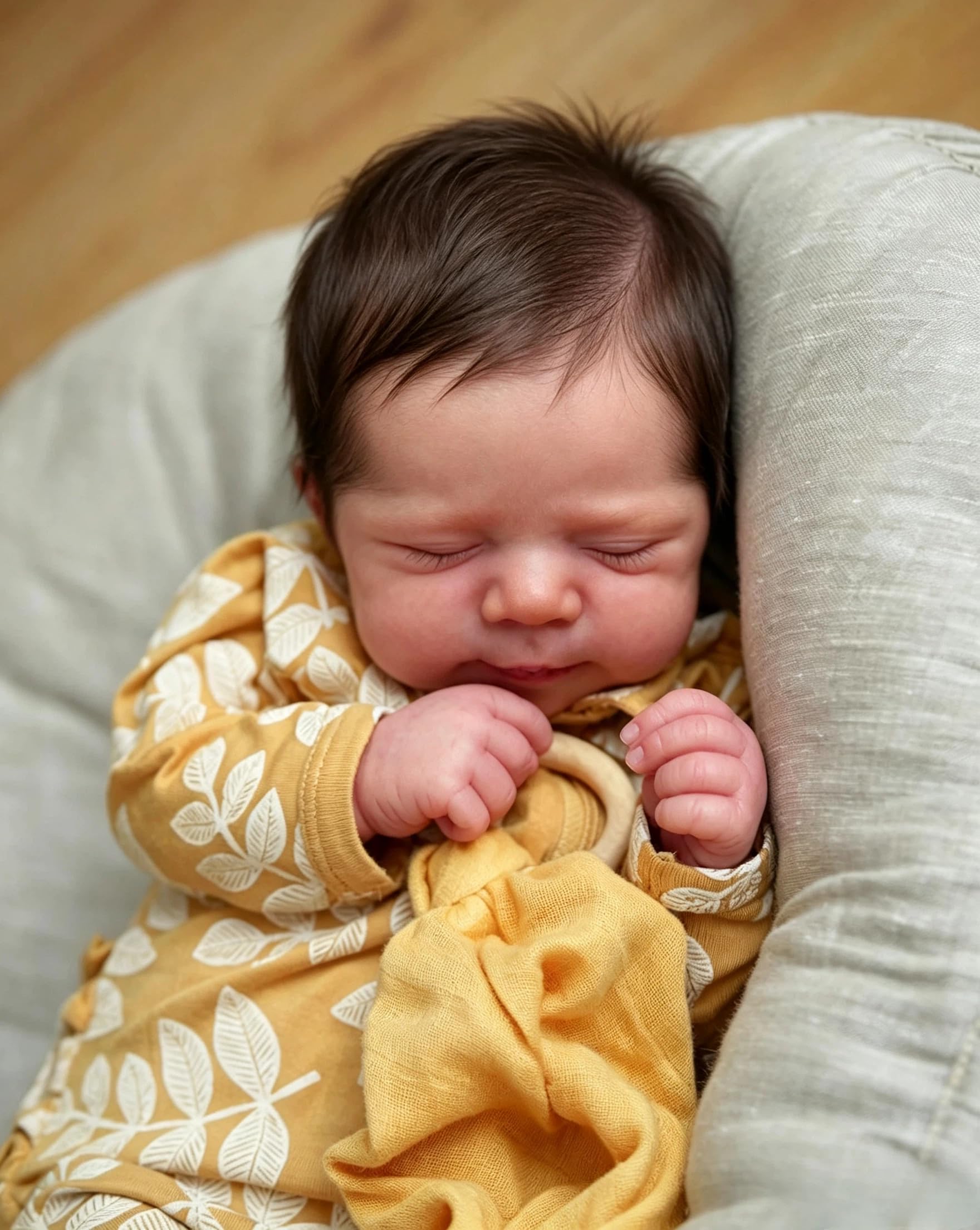 Zero pam Reborn Baby Puppen Lebensecht-48CM Babypuppen Wie Echt Mädchen Mit Haaren, Wie Echtes Baby mit Zubehör, Weich Realistisch Baby, Puppe Ab 3 Jahre Mädchen