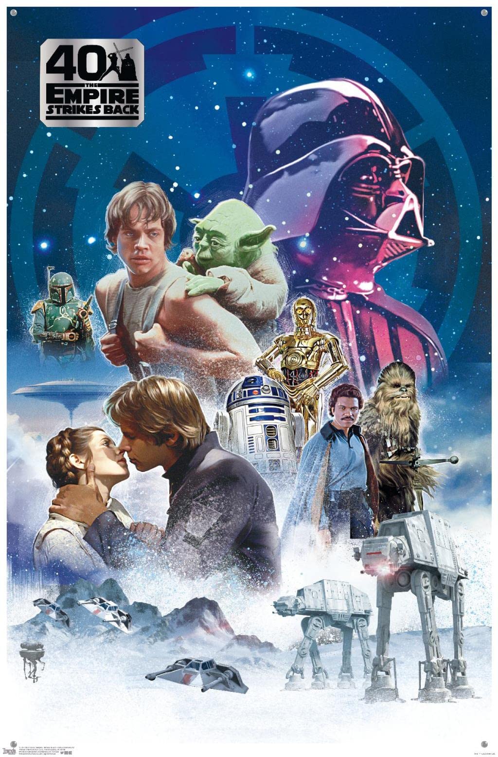 Amazon.co.jp: スターウォーズ 帝国の逆襲 40周年記念壁掛けポスター