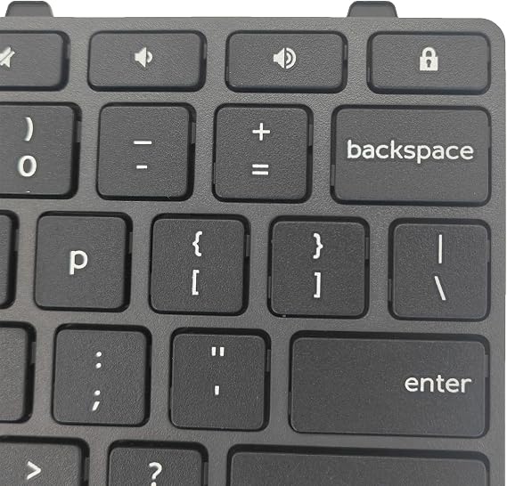 交換用 S レイアウト 非バックライトキーボード Dell Chromebook 11 3100 Dell Chromebook 11 5190 dell 11 3110 キーボード 0RFXCF 0H06WJ ブラック
