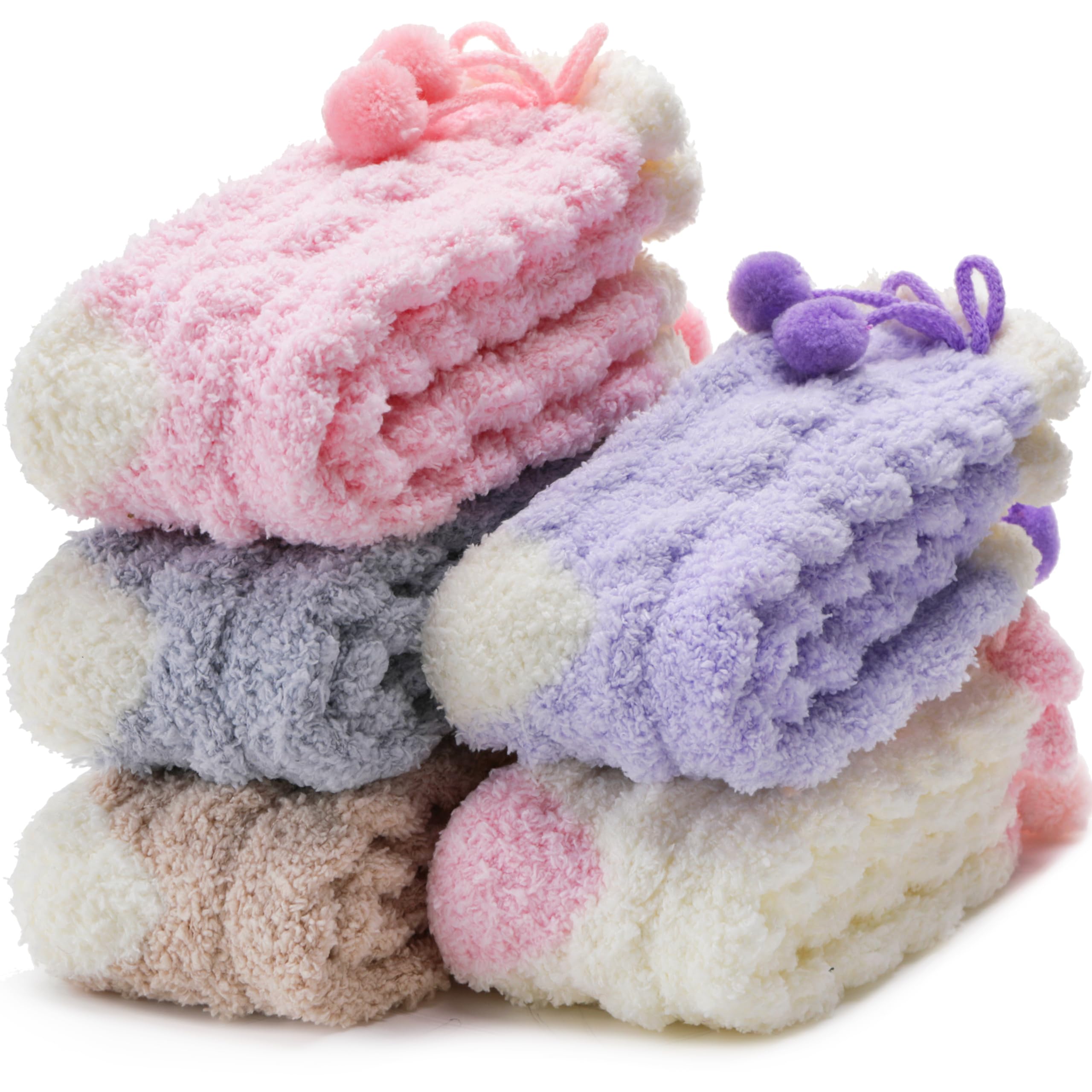 Womens Fuzzy Socks Fluffy Slipper Winter Warm Thick Plush Fleece Sleep Soft Home Socks