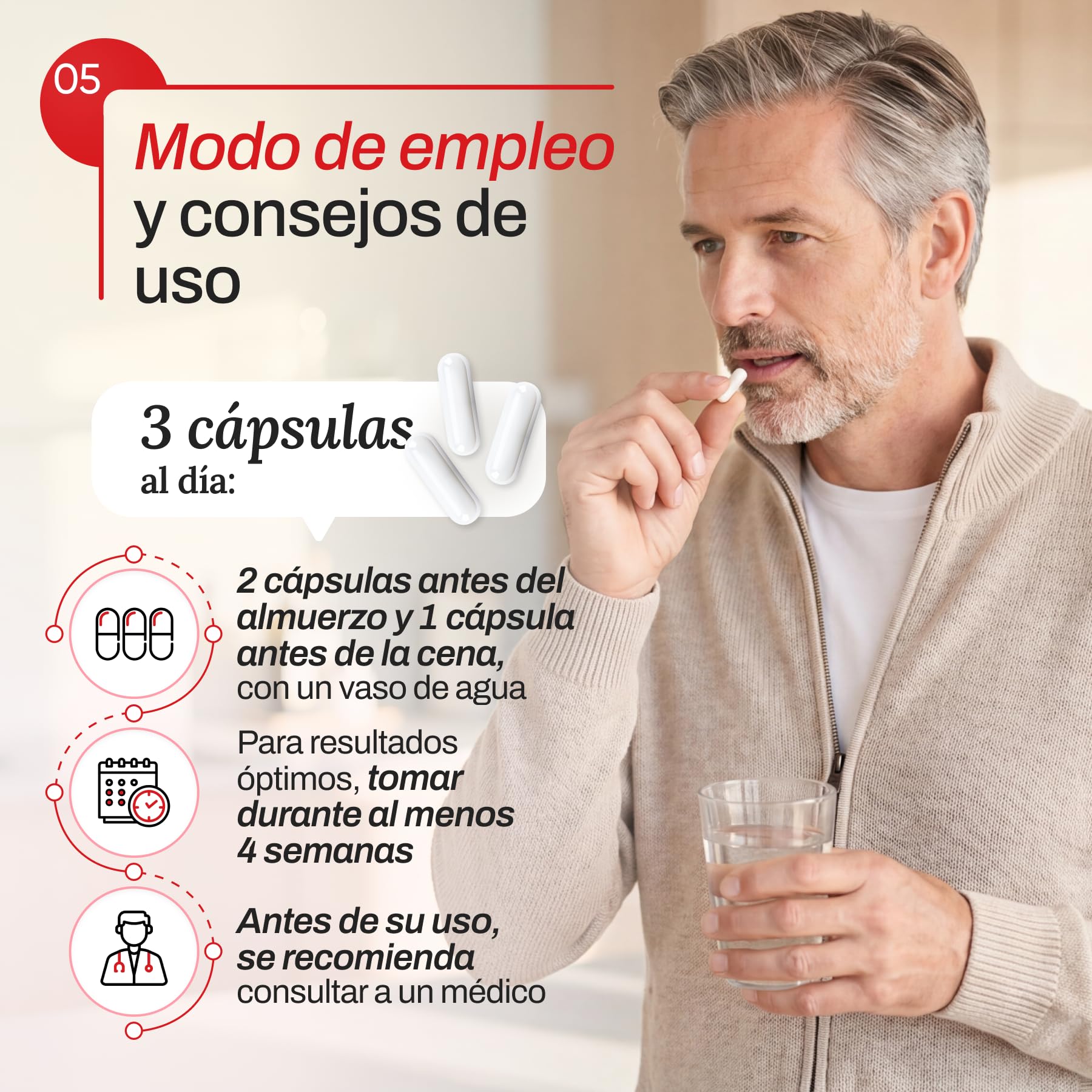 Cápsulas ProstAktiv | Serenoa Repens 360mg + Equinácea 360mg | Suplemento Próstata Hombre con Ginkgo biloba, Licopeno, Zinc | Soporte Prostático y Vías Urinarias | 30 Cápsulas