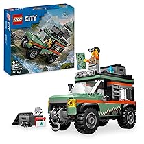LEGO City Fuoristrada di Montagna 4×4 – Set con Jeep Giocattolo da Costruire, Giochi per Bambini e Bambine da 6 Anni in su, Idea Regalo per Compleanni e Festività con una Minifigure e Accessori, 60447