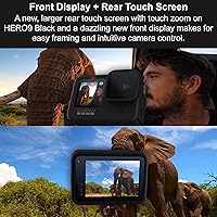 Vista 7 de GoPro HERO9 Black - Paquete de comercio electrónico - Cámara de acción impermeable con pantalla LCD frontal y pantalla trasera táctil, video 5K