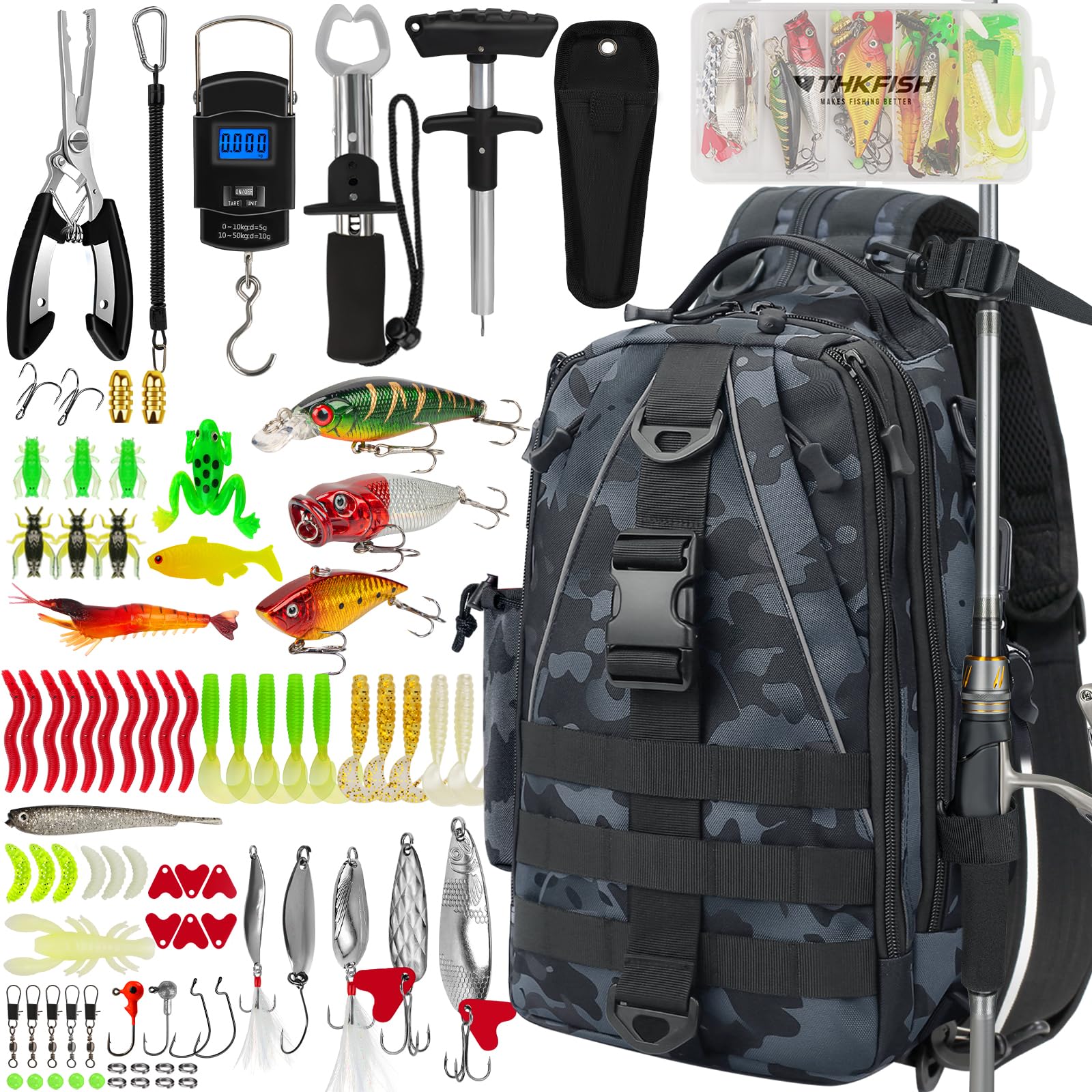 Thkfish Fishing Backpack - Tackle & Gear Set -4 Thkfish Fishing Backpack - Tackle & Gear Set -4