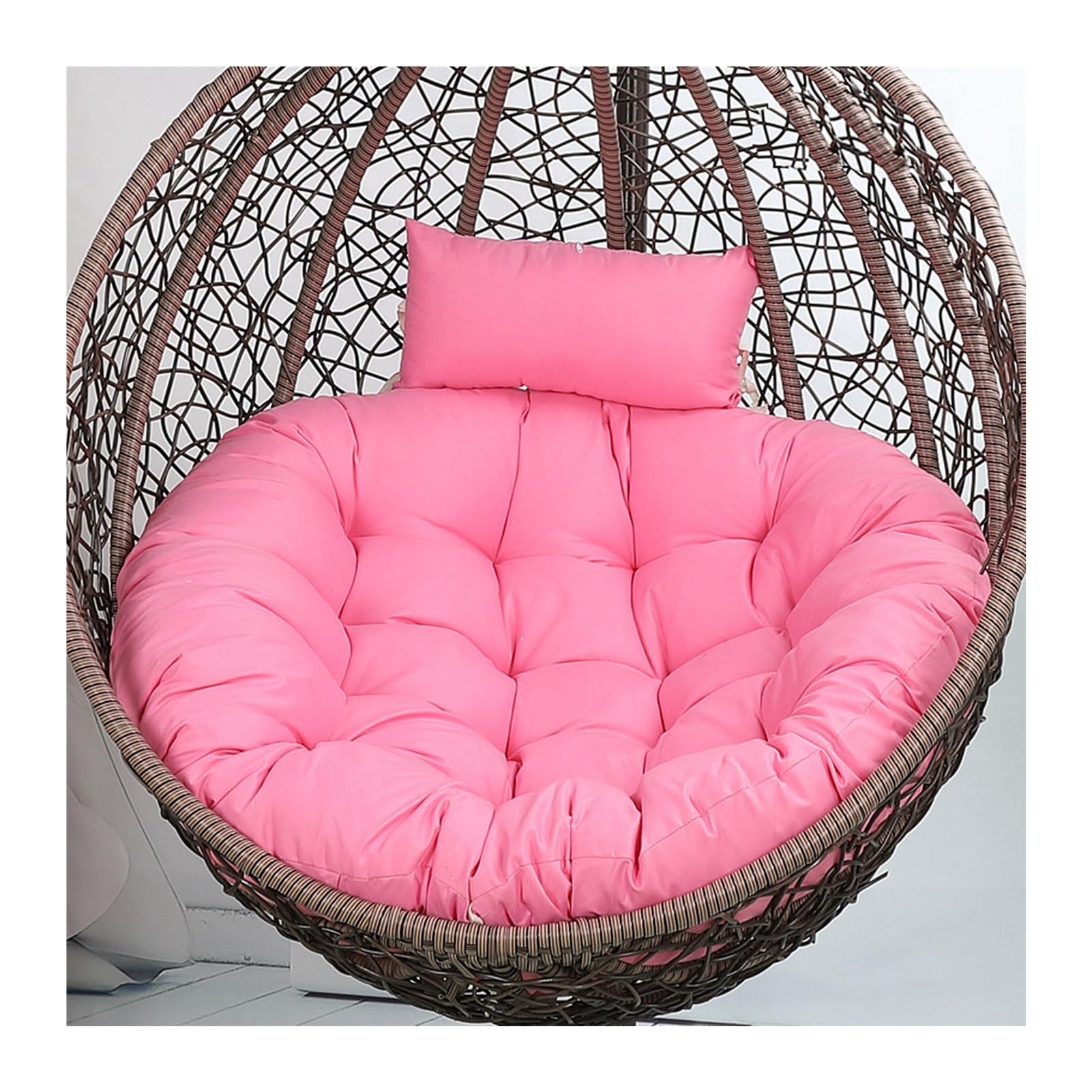 Yahbrra Cushion for Outdoor Hanging Chair, Hanging Basket Cushion, Replacement Cushion for Hanging Chair, Seat Cushion Cushion for Hanging Chair(Pink,115size (diameter: 105cm)) — image 1