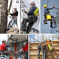 Vista 6 de Safety Harness Fall Protection Upgrade 4 Quick Buckles Construction Full Body Harness 6 Adjustment D-ring