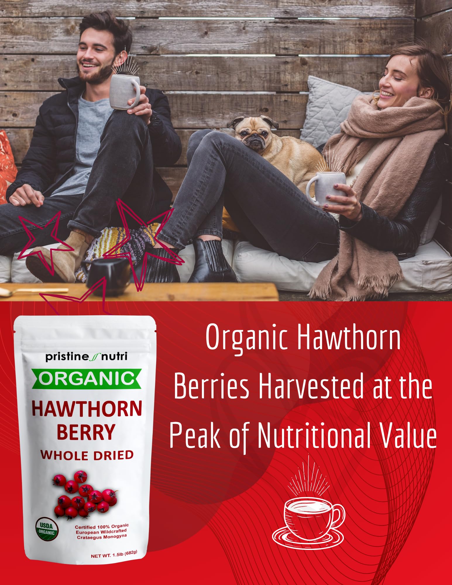 Organic Dried Whole European Hawthorn Berries - 2lb. Bag — Amazon image 4