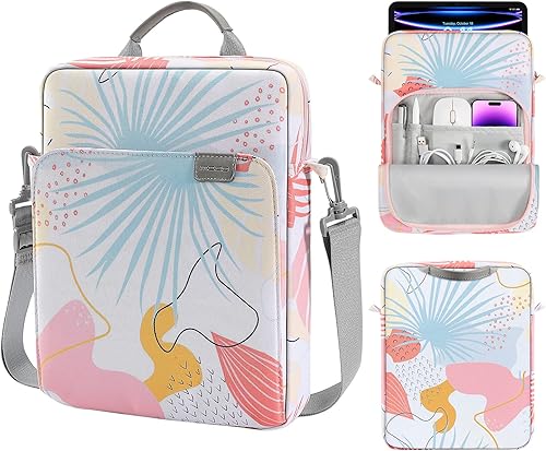 Vista 51 de MoKo Funda para tablet de 9 a 11 pulgadas, con asa para el hombro, se adapta a iPad Air M3 de 11 pulgadas, iPad A16 2025, Pro de 11 pulgadas, iPad