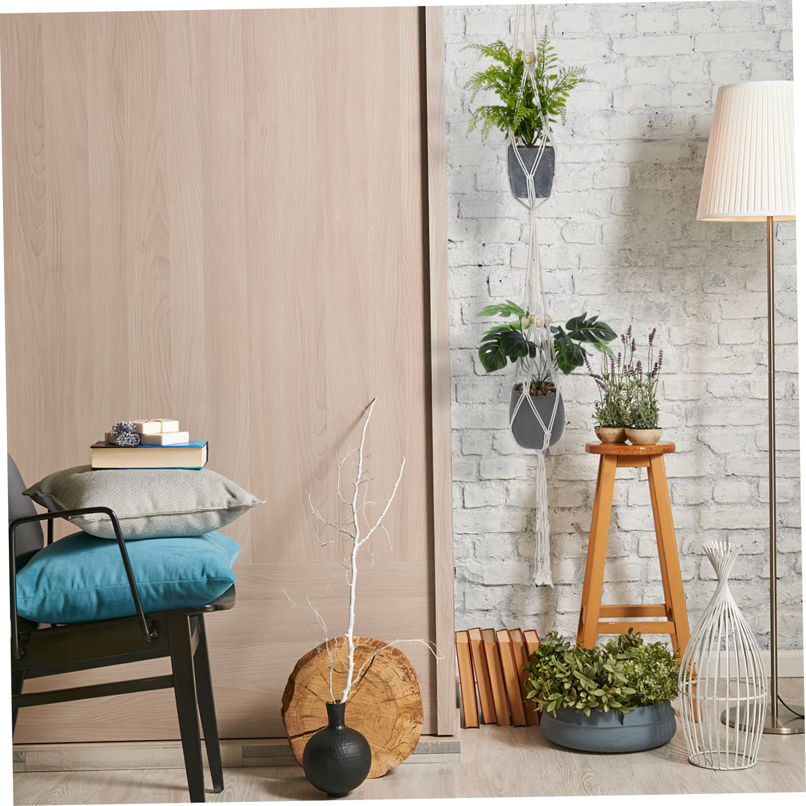 Yardwe 5 Set Di Portavasi Sospesi Portavasi Da Parete in Macramè Decorazioni Per Interni