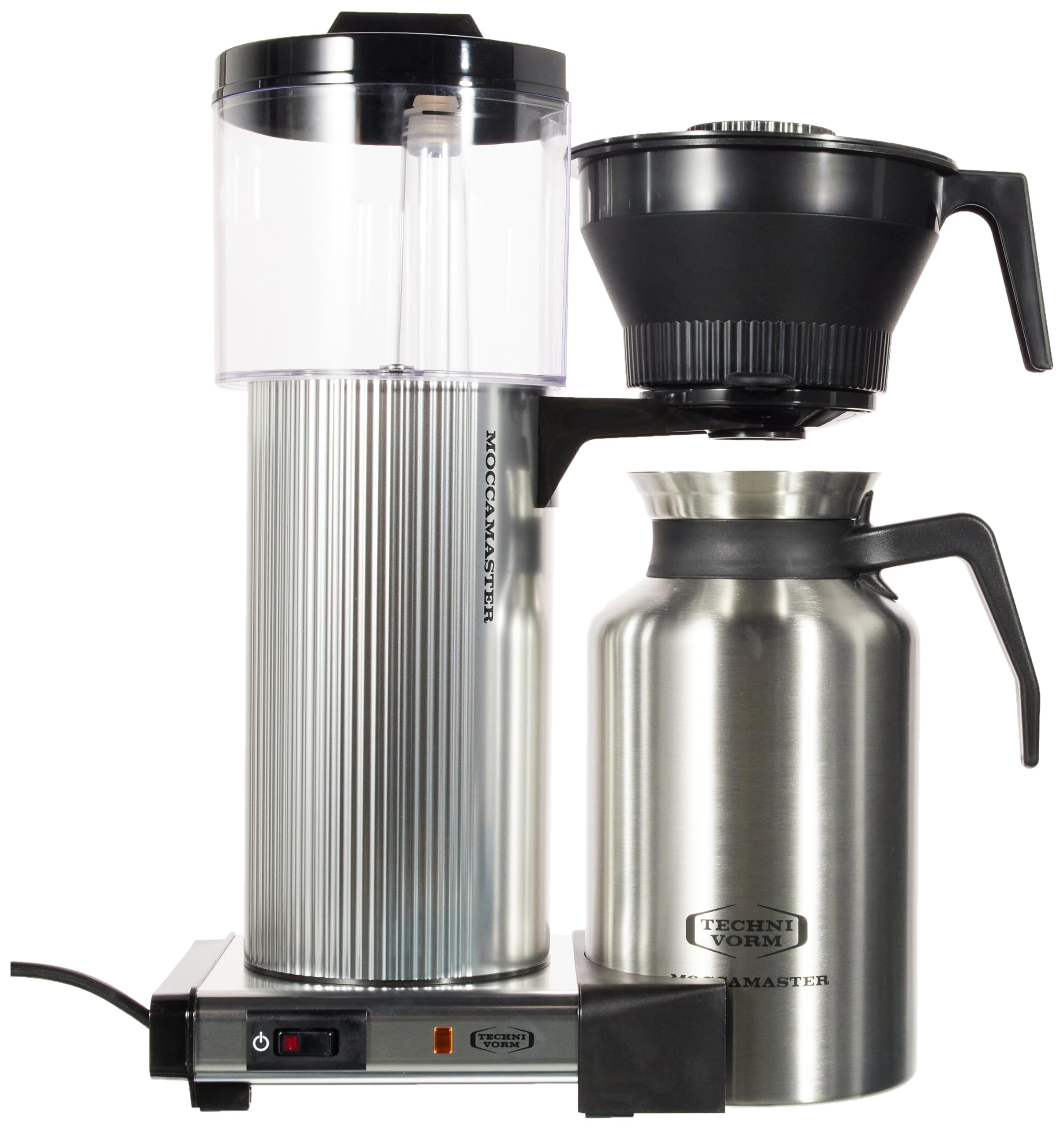 Moccamaster Filtre Kahve Makinesi CDT, Paslanmaz Çelik Termoslu, Parlak Gümüş