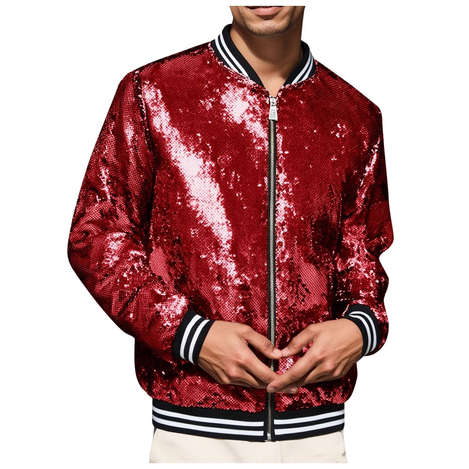 Giacca da uomo a mezza stagione a collo alto giacca da uomo primavera estate paillettes cappotto da lavoro casual bombers escursionismo antivento aeratore giacche sahariane giacca da baseball cappotti