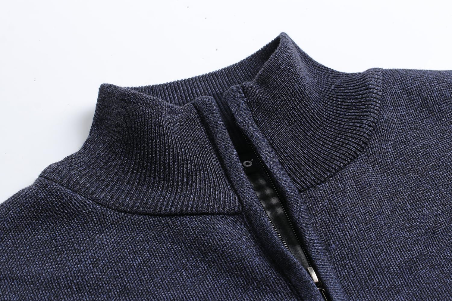 Homme Gilet Pull Cardigan Veste Ouvrez-Front Zippé avec 2 Poches Gilet Veste Tricoté Chaud Coupe rembourré Décontractée Manche Longue Chandail