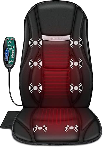 Miniatura 2 de Snailax Masajeador de espalda con vibración y masajeador de cuello y hombros Shiatsu, solución de masaje de cuerpo completo para oficina, hogar