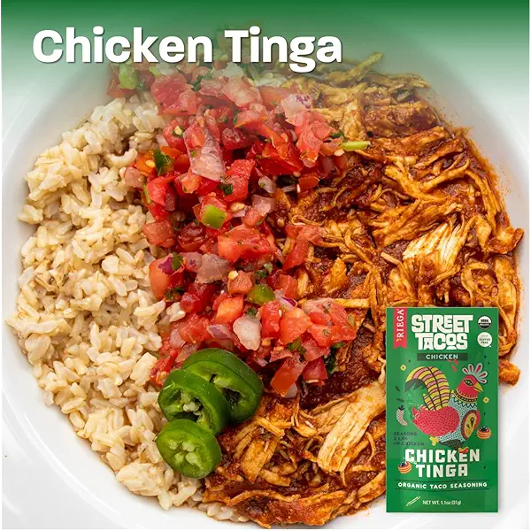 Riega Organic Chicken Tinga Street Taco Seasoning, 1.1 Ounce (Pack of 1) 3