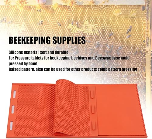 Miniatura 2 de 2 hojas de cera de abeja de silicona plegable impresión de hoja flexible para hacer velas, máquina de grabado en relieve, suministros de apicultura