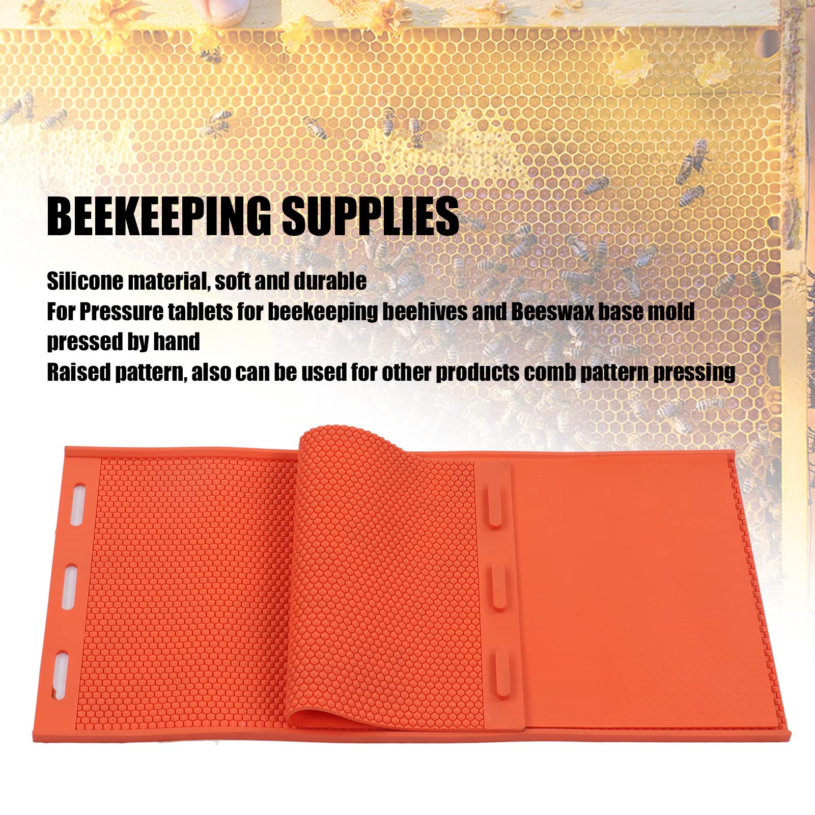 Stampo Fogli A Nido D'ape Stampo In Fogli Di Cera D'api 2 Pezzi Da 5,4 Mm Stampo In Fogli Di Cera Dapi In Silicone Stampo Per Pressa Per Fondotinta In Cera Dapi