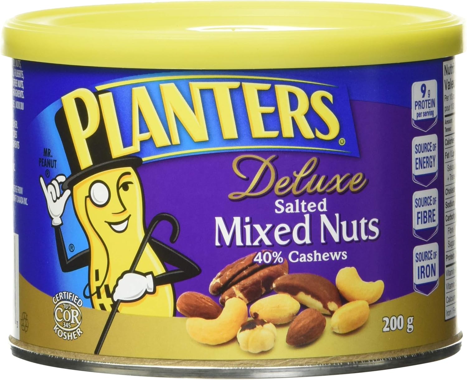 Planters Deluxe Mix Nuts 40 Cashews Roasted, 200 Grams Amazon.ca