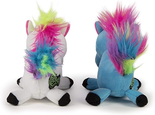 Vista 29 de goDog Fuzzy Wuzzy Lamb - Juguete chirriante de peluche para perro, tecnología Chew Guard, surtido, pequeño