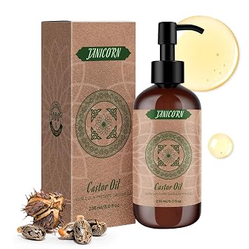 100% Pure Castor Oil for Skin & Hair Care, 8 fl oz / 236 ml