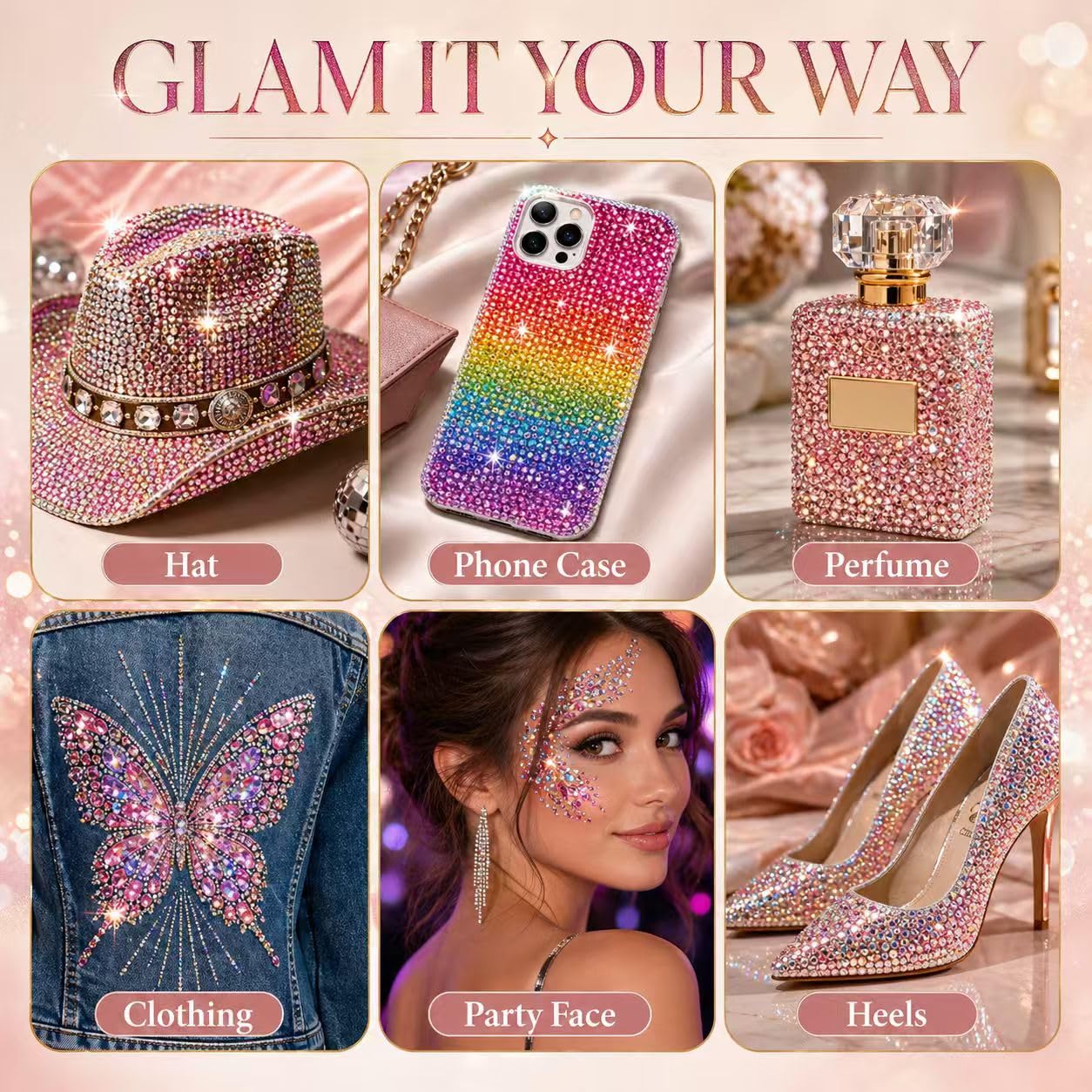Bedazzling Kit - 40,000 Gems & Glue -6 Bedazzling Kit - 40,000 Gems & Glue -6