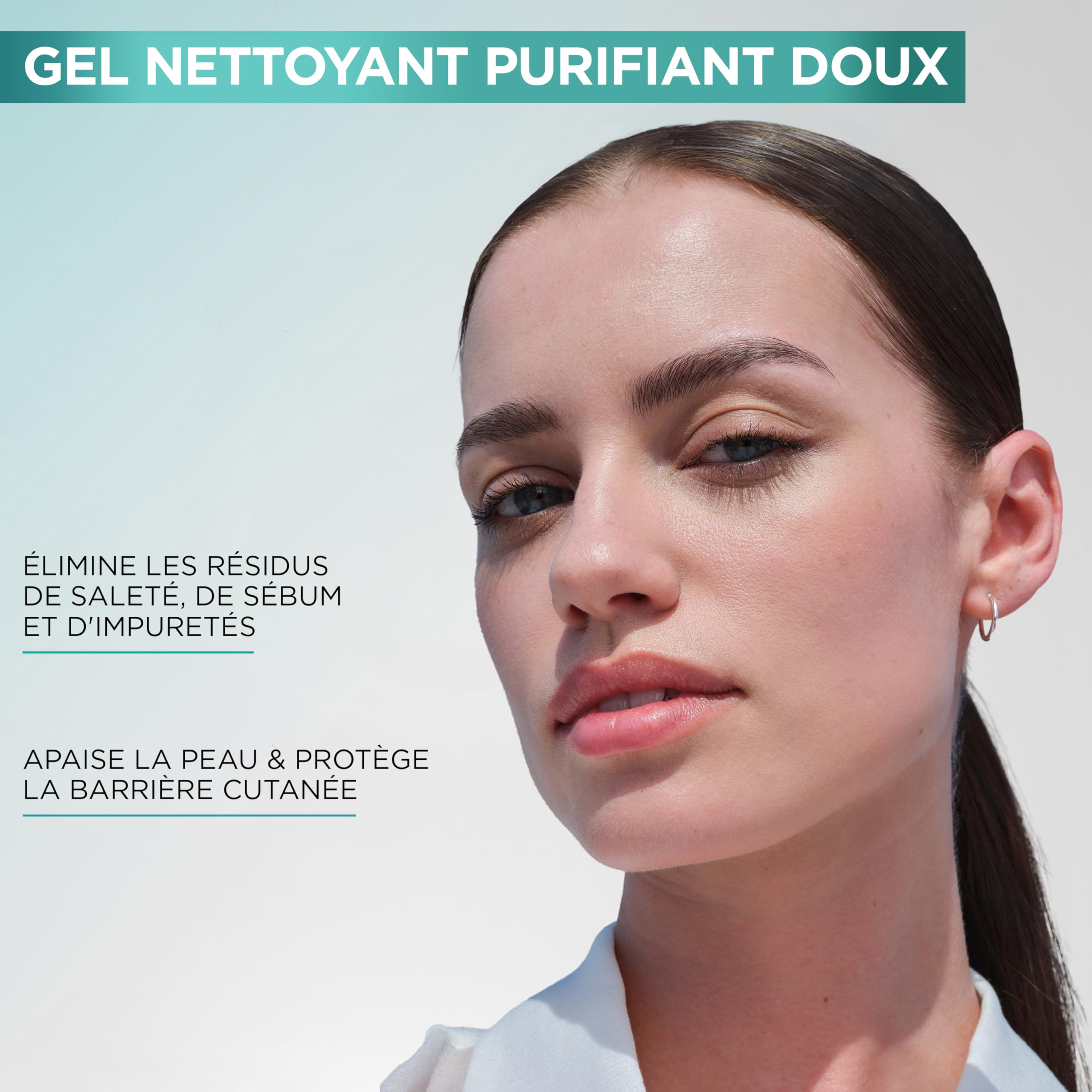 Garnier Gel detergente schiumogeno con acido ialuronico, ceramide e argilla 250 ml