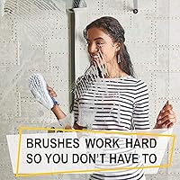 Vista 7 de Juego de 3 cepillos de limpieza con mango ergonómico y cerdas duraderas - Cepillo limpiador de lechada - Cepillos para limpieza