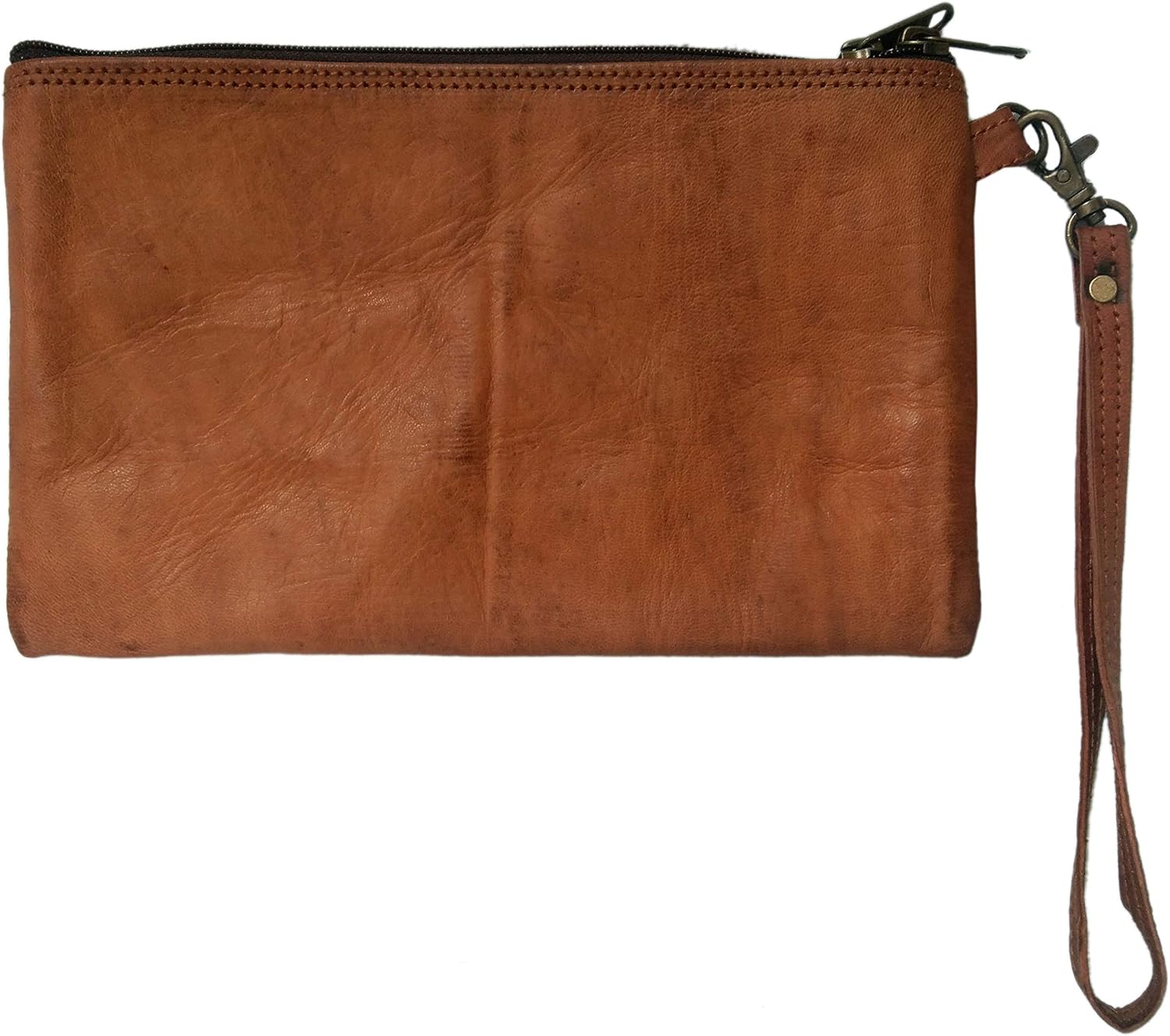 Genuine Leather Coin Pouch Squeeze Purse Coin Holder For