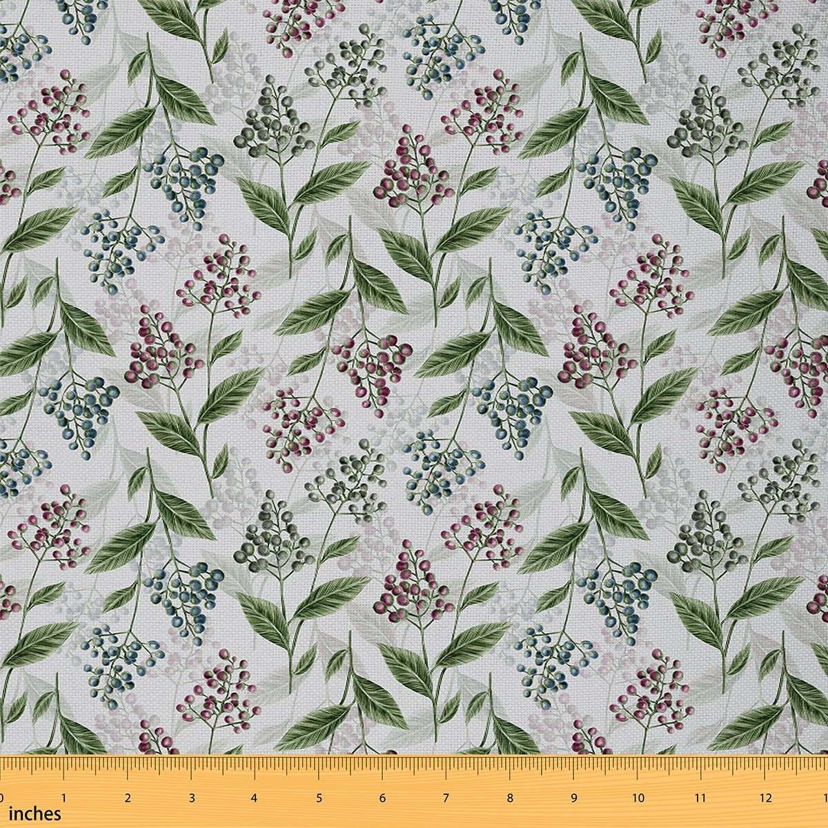 Plants Fabric by The Yard for Women Men Adult Kids Botanical Waterproof Outdoor Fabricy Natural Theme Upholstery Fabric for Chairs Garden Plants Reupholstery Fabric Decor 5 Yards (L460*W150cm) — image 1