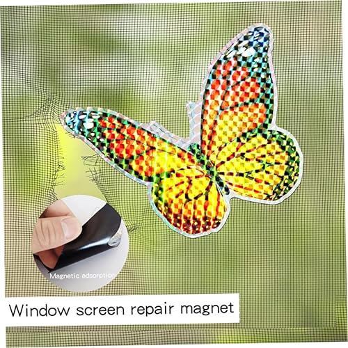 Miniatura 9 de Artibetter 2 juegos de calcomanías de mariposa anticolisión para ventana, calcomanías de pared de pájaros, calcomanías de ventana para pájaros