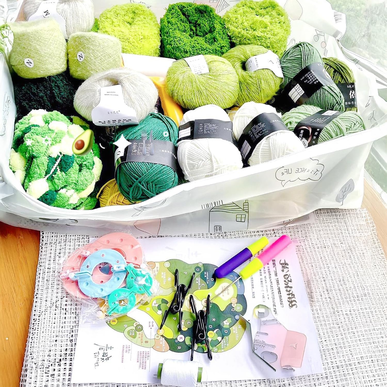 Dywan z mchu DIY Zestawy haków zatrzaskowych do salonu sypialni, 51x27 Ręcznie haftowany duży dywan z mchu, uroczy dywan z mchu Kwiaty dla kobiety Prezent świąteczny,River a