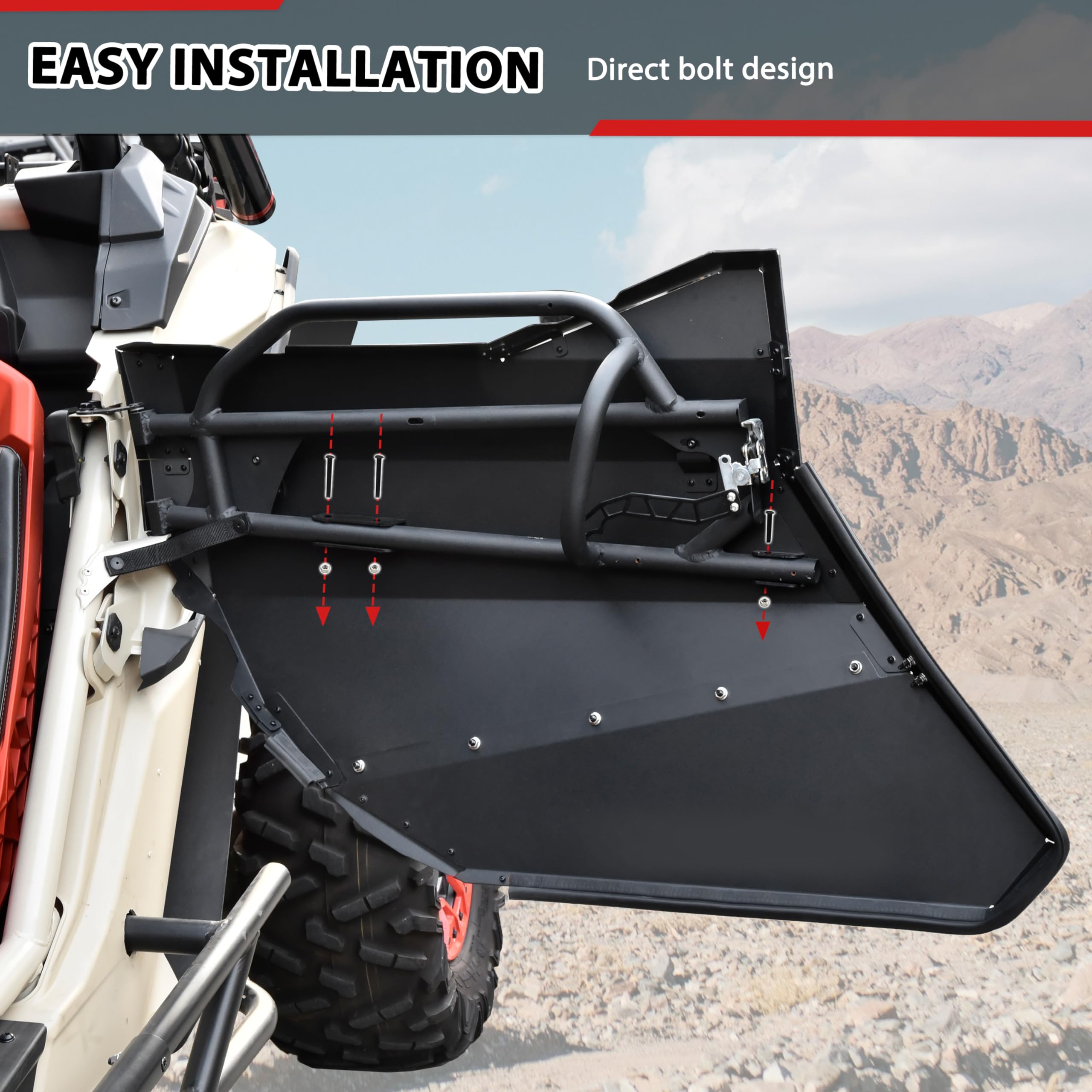 Amazon.com: POKIAUTO Rear Aluminum Full Doors for Can-Am X3 MAX