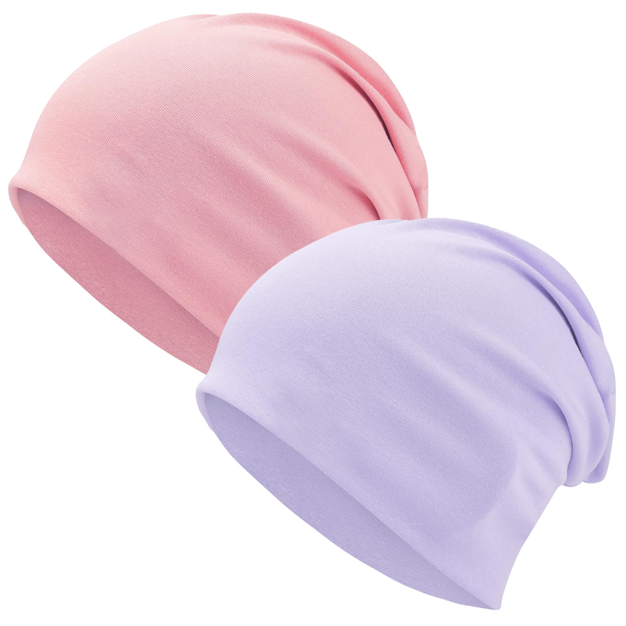 ROYBENS 100% Cotton T-Shirt Beanie for Women Men Slouchy Beanies Soft Hipster Daily Hat Lightweight Skull Cap — view 22