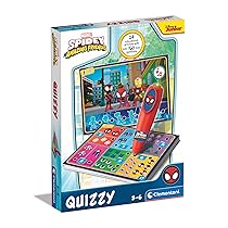 Clementoni Sapientino – Penna Interattiva Quizzy Marvel Spidey Amazing Friends, Gioco Elettronico Interattivo con Schede Educative per Bambini 3 Anni, Batterie Incluse, Made in Italy, 16805