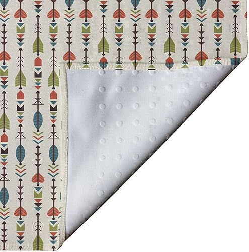 Miniatura 4 de Lunarable Arrows Yoga Mat Towel, Arrows Pattern Design with Culture Inspired Art Print, Non-Slip Sweat Absorbent Yoga Pilates Workout Pad Cover, 25"