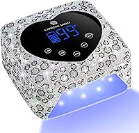 Vista 6 de Lámpara de uñas UV LED 72W Recargable, secador de uñas inalámbrico brillante para esmalte de gel, con 5 ajustes de temporizador, lámpara de curado